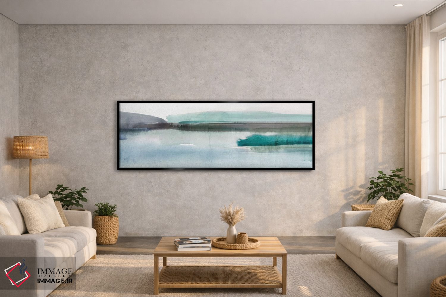 تابلو انتزاعی سر خوردن I اثر ایزابل زد - D4B