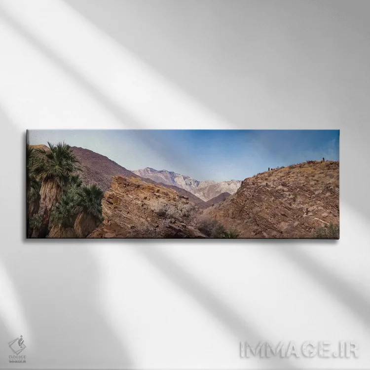 تابلو دکوراتیو دره های سرخپوستان، پالم اسپرینگز، کالیفرنیا اثر زاندریا مونش برالدو - نمای روبهرو روی دیوار