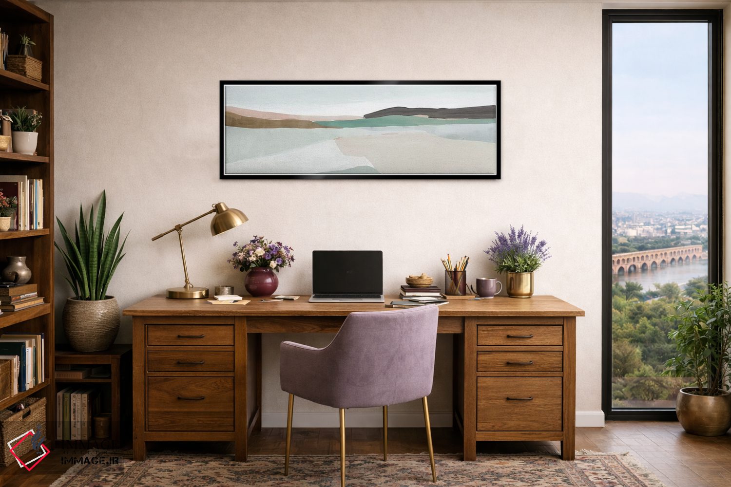 تابلو انتزاعی روح سرزمین I اثر ایزابل زد - D2B