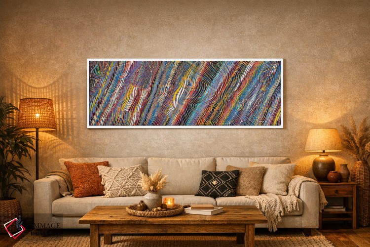 تابلو دکوراتیو ارسال کوانتومی اثر زک گوله - D5W