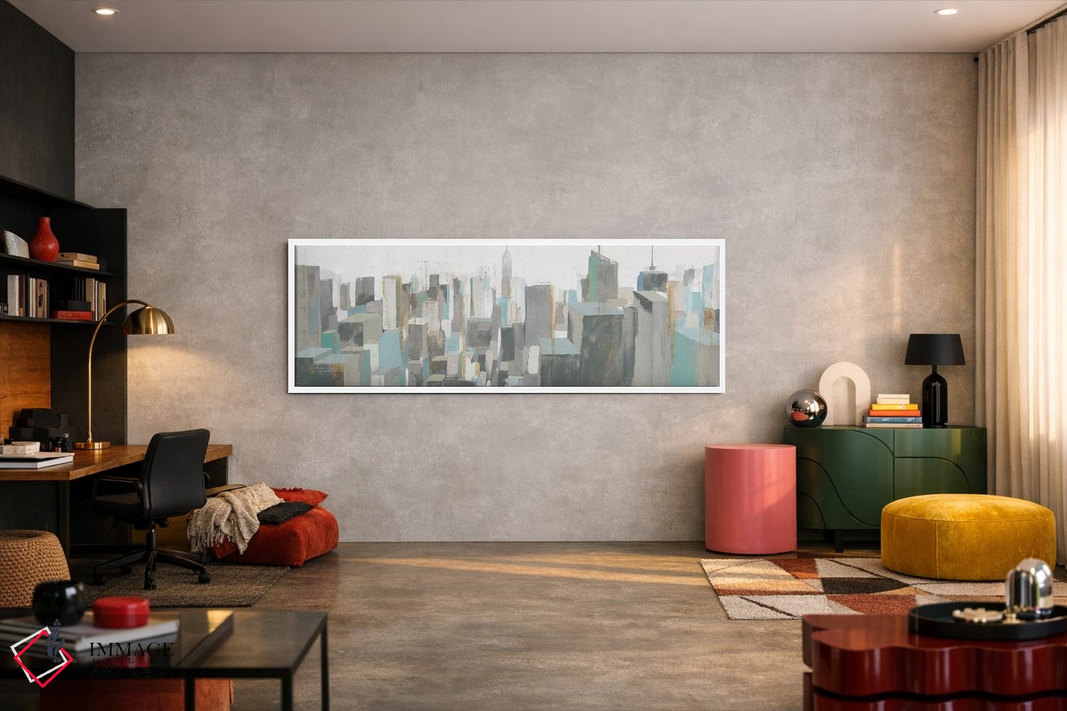 تابلو انتزاعی نور نرم صبحگاهی اثر ایزابل زد - D4W