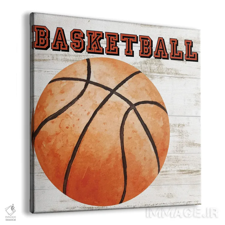 تابلو دکوراتیو بازی بسکتبال اثر کیمبرلی آلن - نمای پرسپکتیو محصول