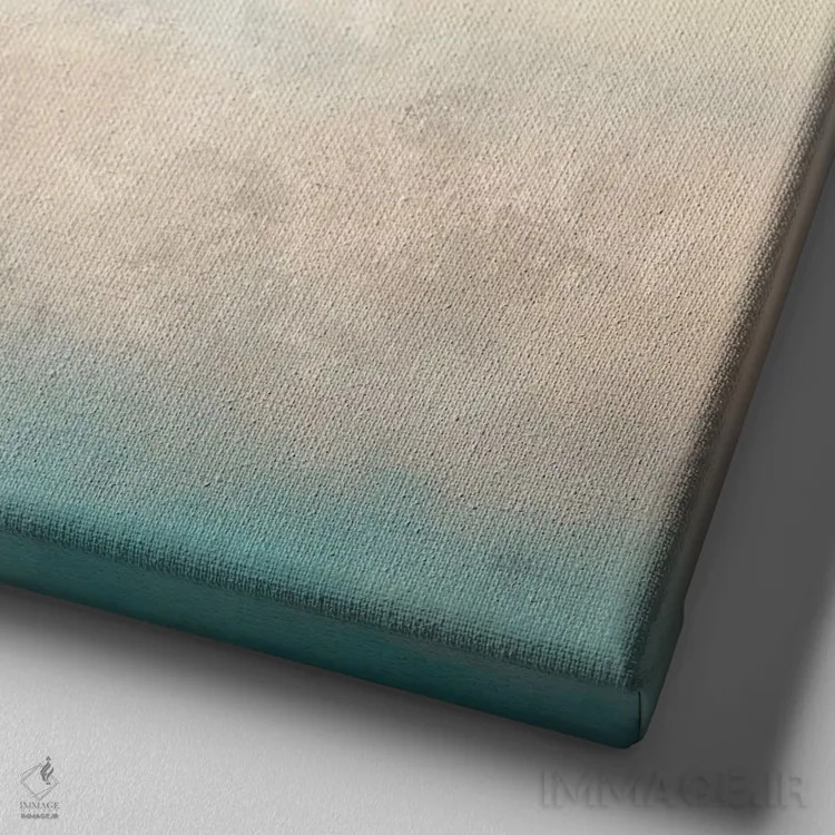 تابلو انتزاعی قایق سواری غروب اثر کیمبرلی آلن - نمای نزدیک بافت بوم