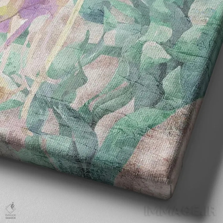 تابلو دکوراتیو به سوی دریا اثر کیمبرلی آلن - نمای نزدیک بافت بوم