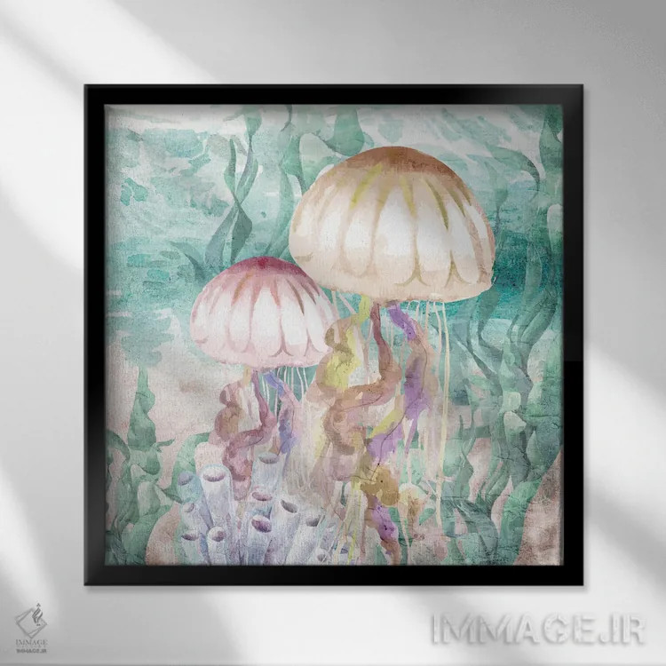 تابلو دکوراتیو به سوی دریا اثر کیمبرلی آلن - نمای قابدار مشکی