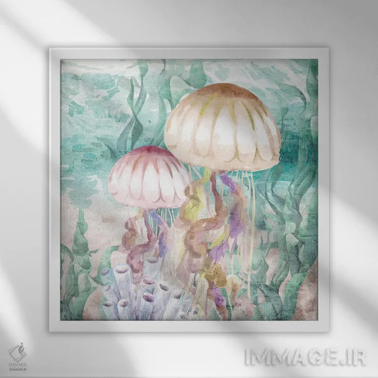 تابلو دکوراتیو به سوی دریا اثر کیمبرلی آلن - نمای قابدار سفید