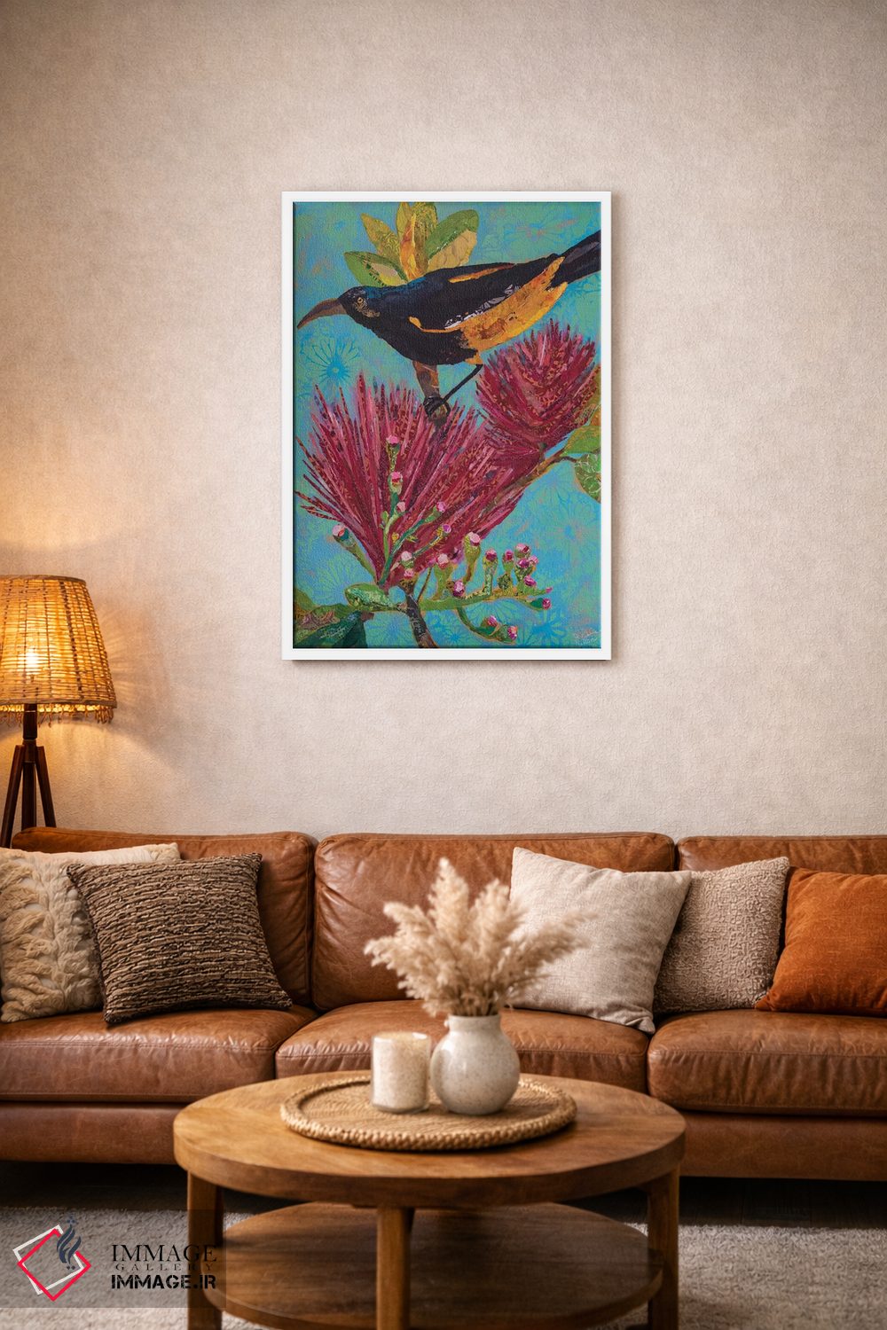 تابلو دکوراتیو پرنده هاوایی ۳ اثر الیزابت سن هیلر - D1W