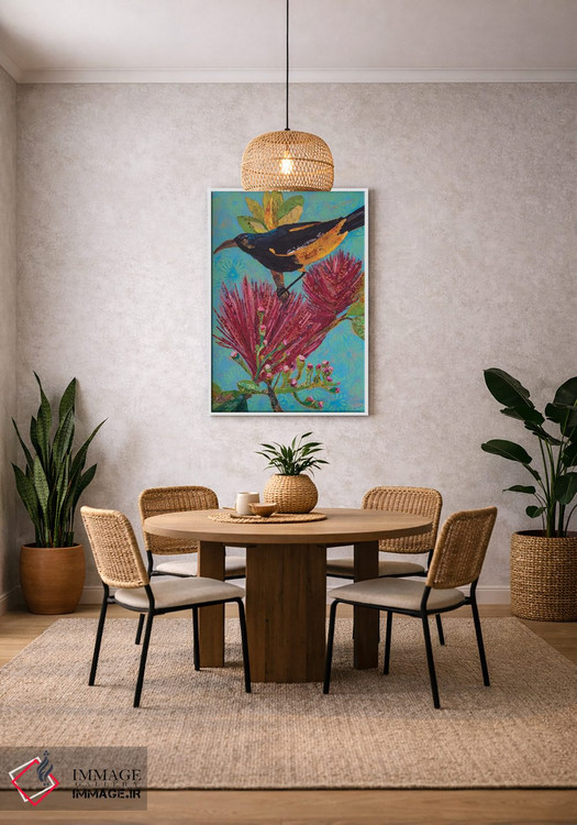تابلو دکوراتیو پرنده هاوایی ۳ اثر الیزابت سن هیلر - D2W