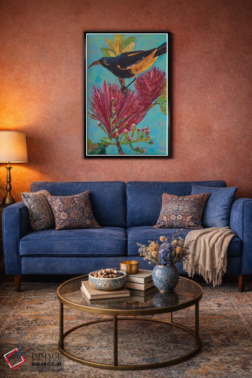 تابلو دکوراتیو پرنده هاوایی ۳ اثر الیزابت سن هیلر - D4B