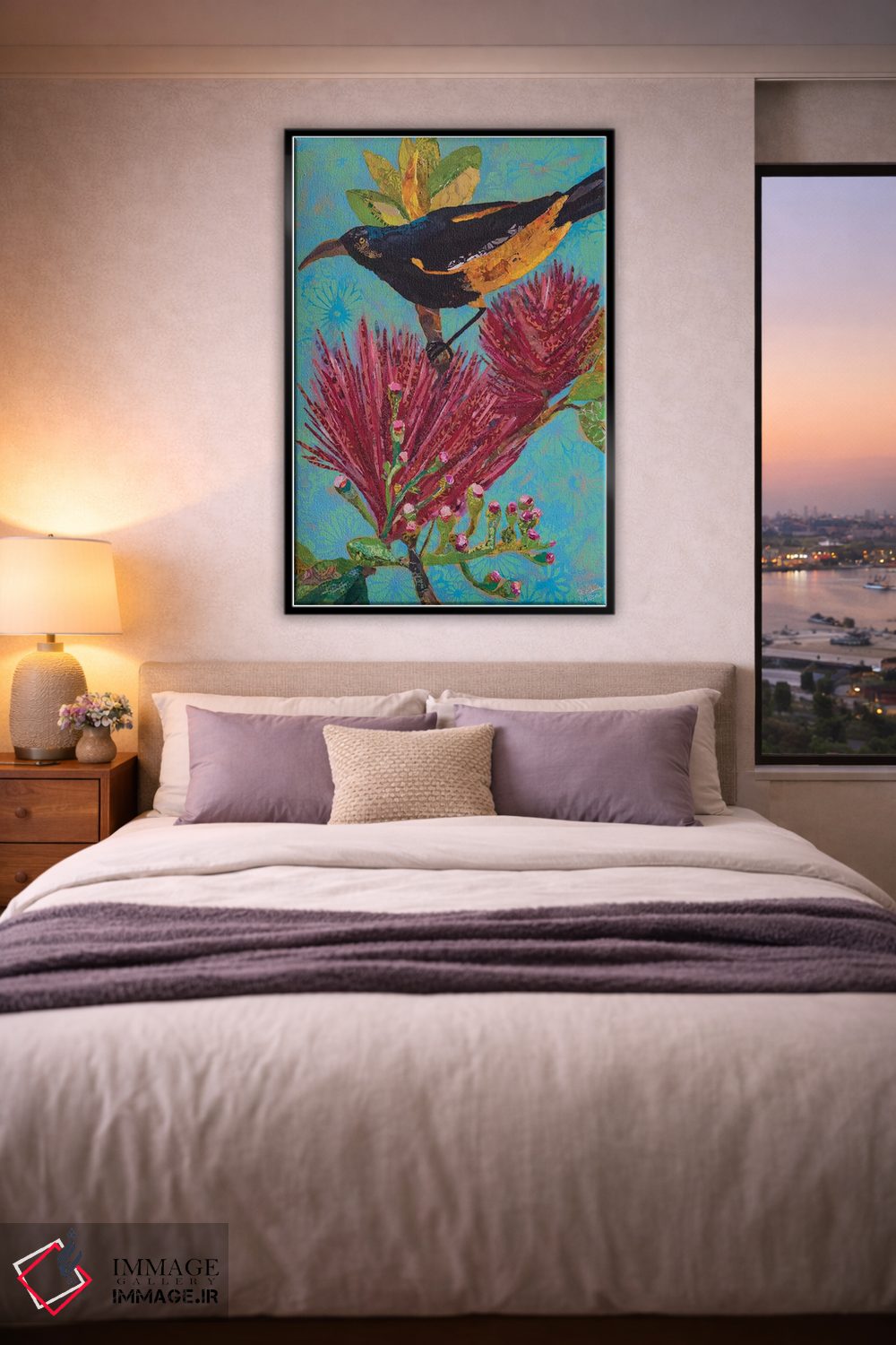 تابلو دکوراتیو پرنده هاوایی ۳ اثر الیزابت سن هیلر - D5B