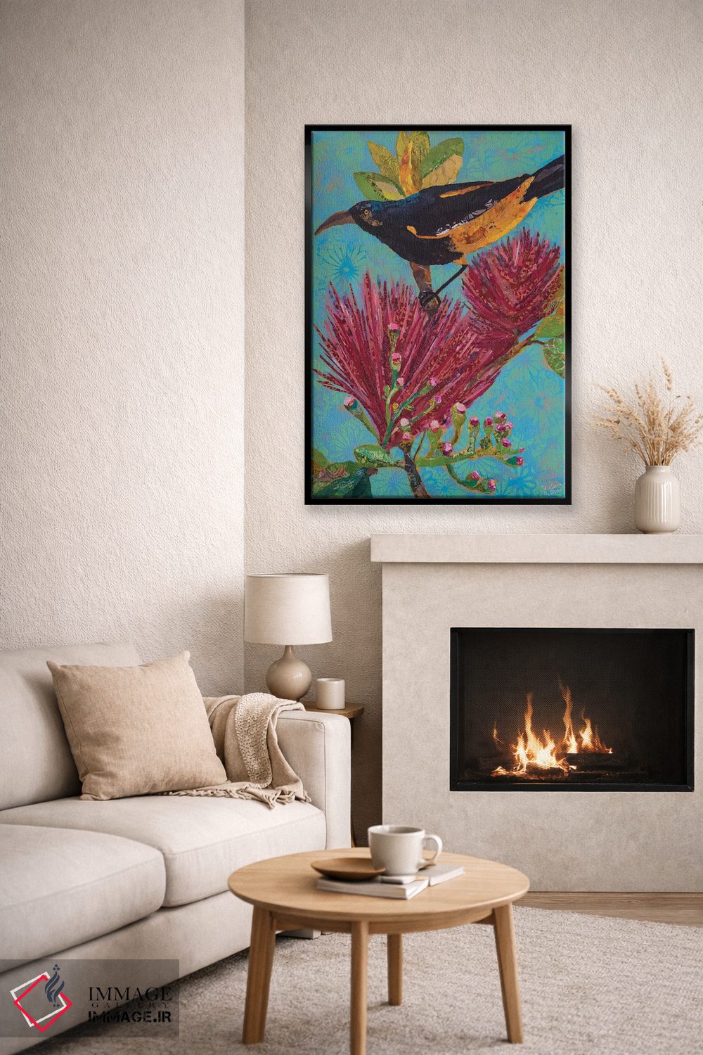 تابلو دکوراتیو پرنده هاوایی ۳ اثر الیزابت سن هیلر - D6B
