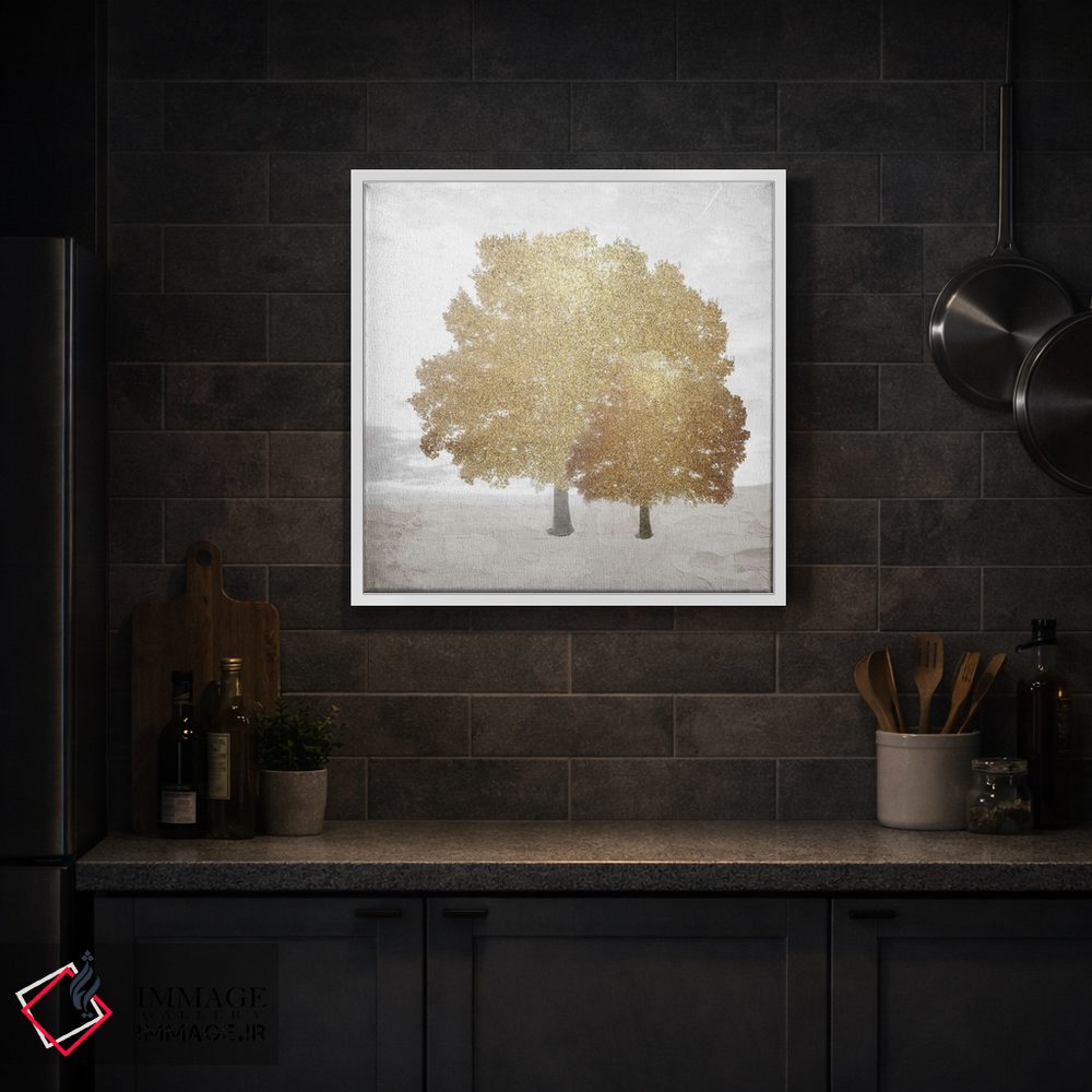 تابلو انتزاعی طلای درختان اثر کیمبرلی آلن - D2W