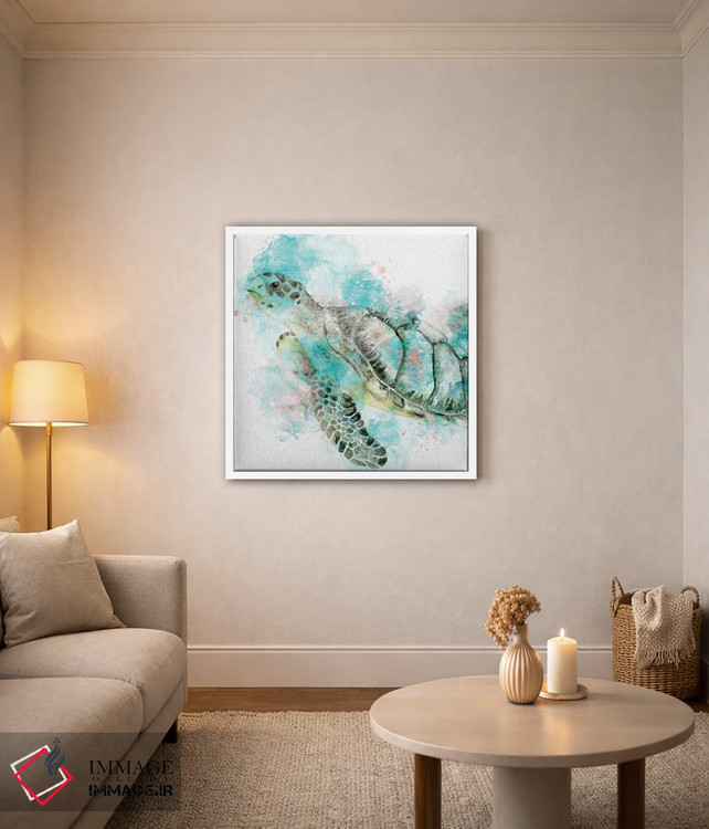 تابلو دکوراتیو شنا کردن لاک پشت اثر کیمبرلی آلن - D2W