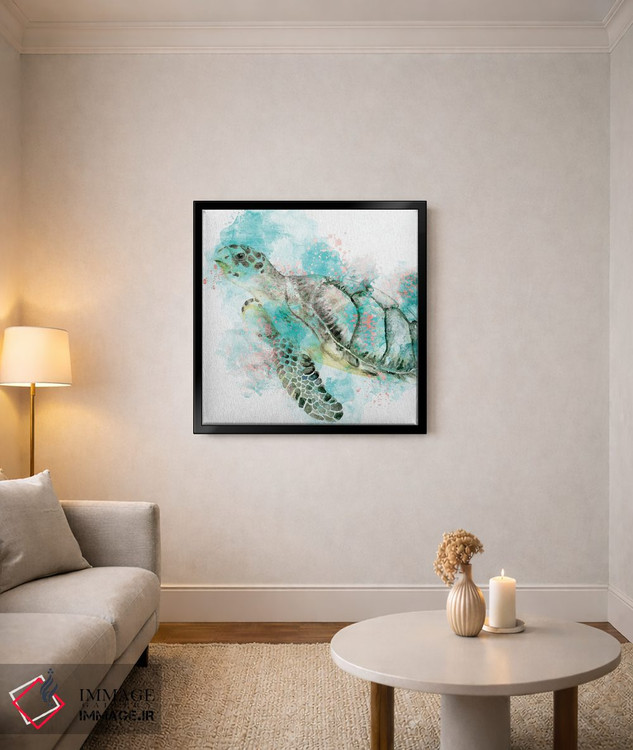 تابلو دکوراتیو شنا کردن لاک پشت اثر کیمبرلی آلن - D4B