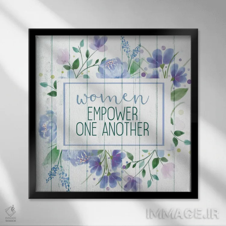 تابلو دکوراتیو زنان اثر کیمبرلی آلن - نمای قابدار مشکی