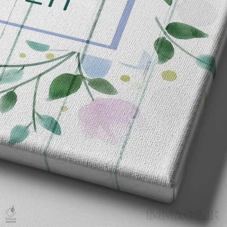 تابلو دکوراتیو زنان اثر کیمبرلی آلن - نمای نزدیک بافت بوم