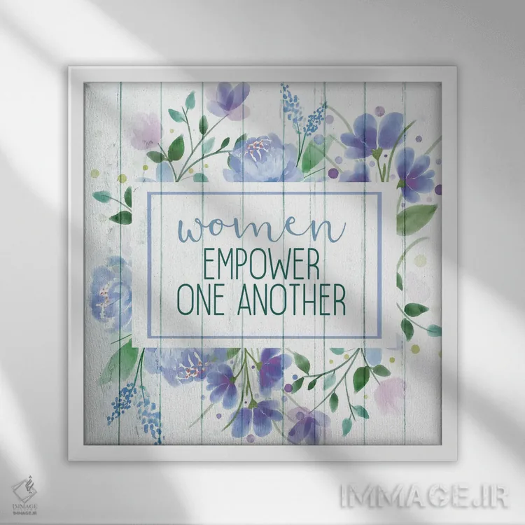 تابلو دکوراتیو زنان اثر کیمبرلی آلن - نمای قابدار سفید