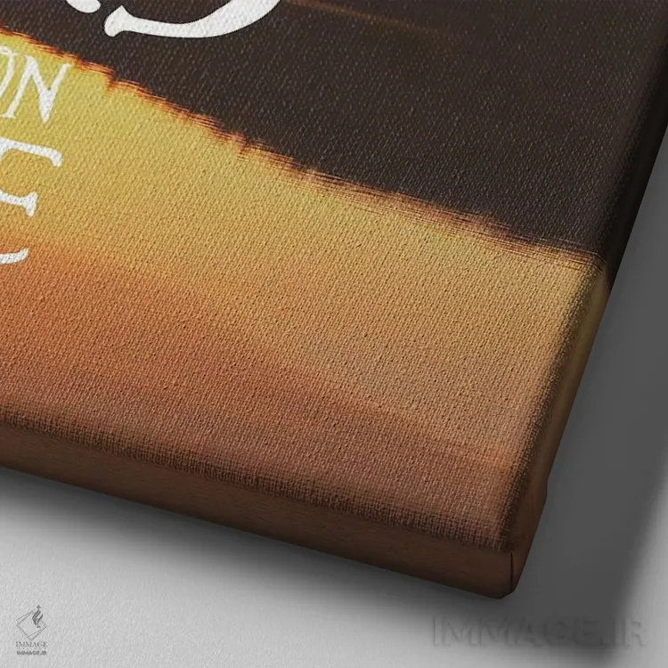 تابلو دکوراتیو زندگی آغاز می شود اثر کتی منسفیلد - نمای نزدیک بافت بوم