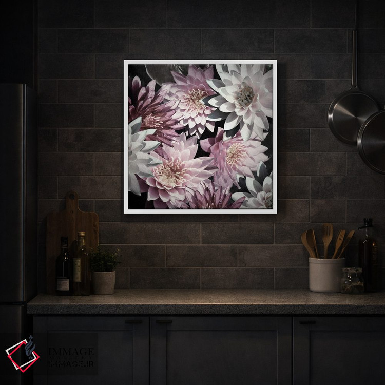 تابلو دکوراتیو گل های آلو اثر کتی منسفیلد - D2W