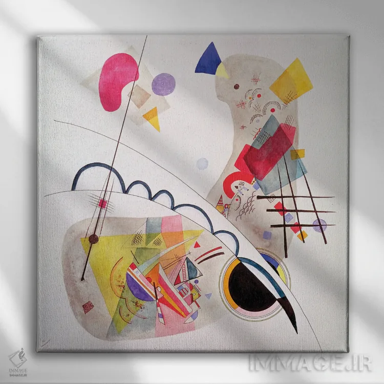 تابلو انتزاعی 1922,فرم جدی، ۱۹۲۲ اثر واسیلی کانباورسکی - نمای روبهرو روی دیوار