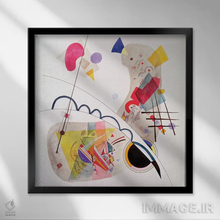 تابلو انتزاعی 1922,فرم جدی، ۱۹۲۲ اثر واسیلی کانباورسکی - نمای قابدار مشکی