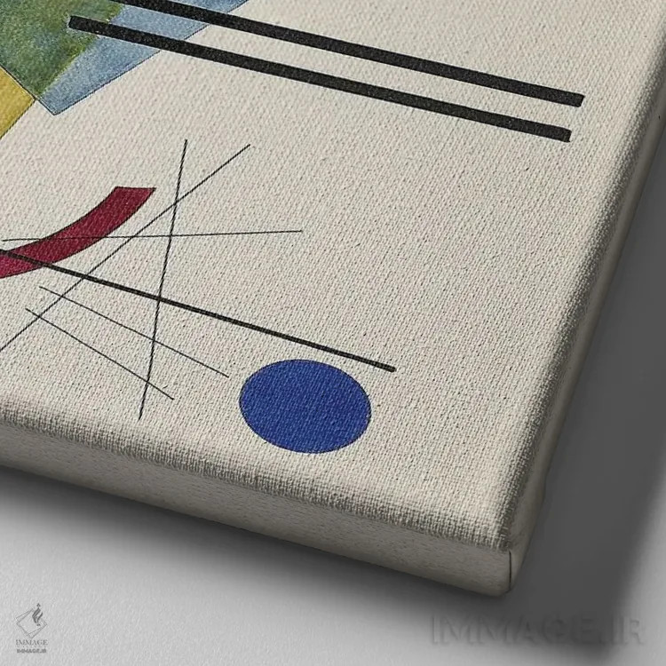 تابلو انتزاعی 1923,دایره خاکستری، ۱۹۲۳ اثر واسیلی کانباورسکی - نمای نزدیک بافت بوم