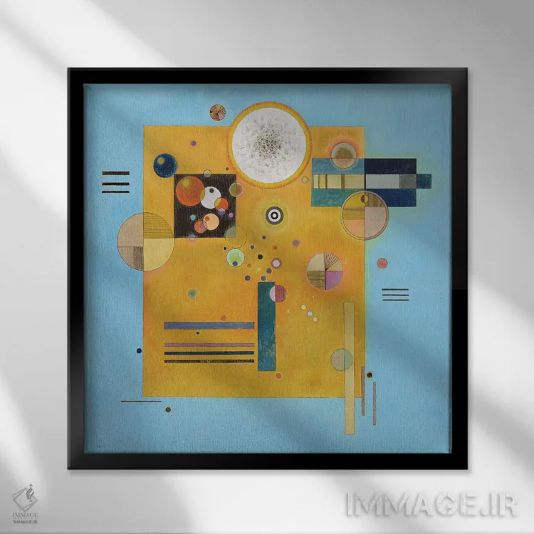 تابلو انتزاعی 1931,فشار نرم، ۱۹۳۱ اثر واسیلی کانباورسکی - نمای قابدار مشکی