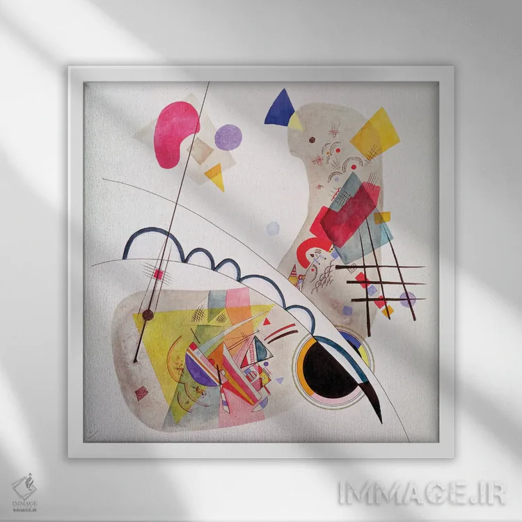 تابلو انتزاعی 1922,فرم جدی، ۱۹۲۲ اثر واسیلی کانباورسکی - نمای قابدار سفید