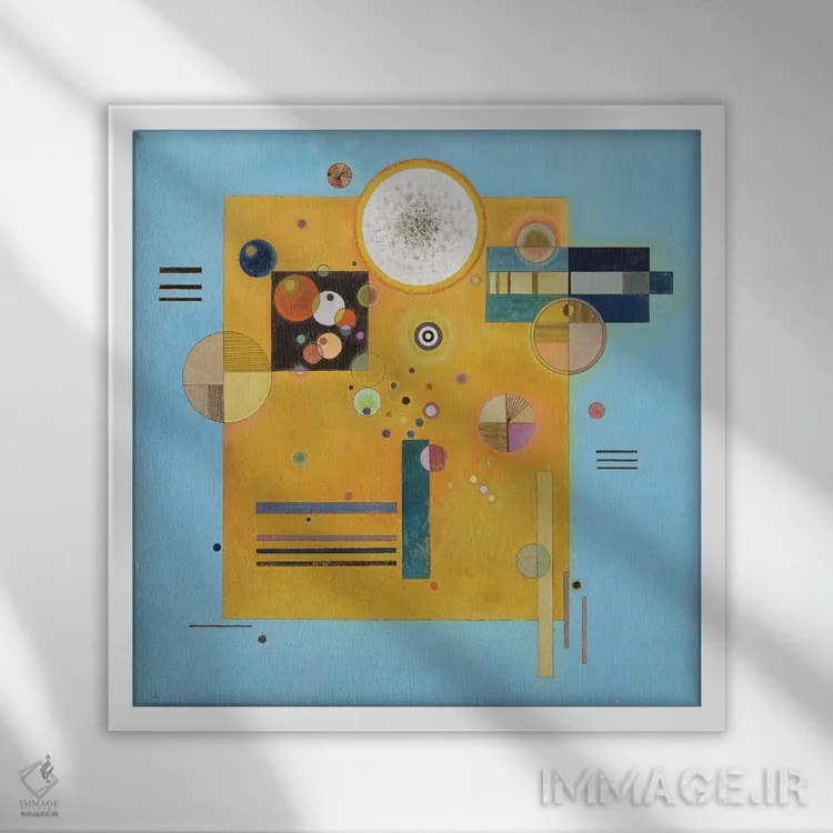 تابلو انتزاعی 1931,فشار نرم، ۱۹۳۱ اثر واسیلی کانباورسکی - نمای قابدار سفید