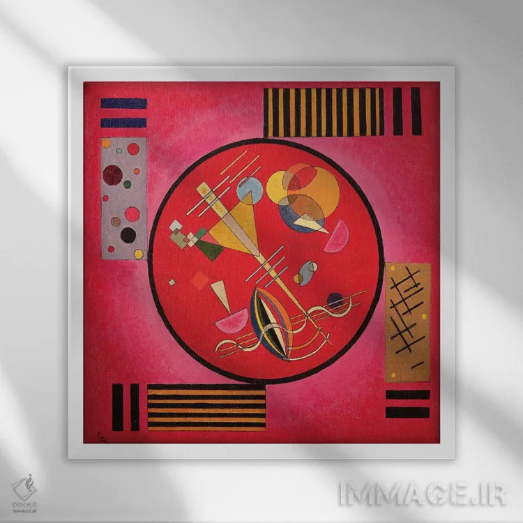 تابلو انتزاعی 1926,گفتگو، ۱۹۲۶ اثر واسیلی کانباورسکی - نمای قابدار سفید