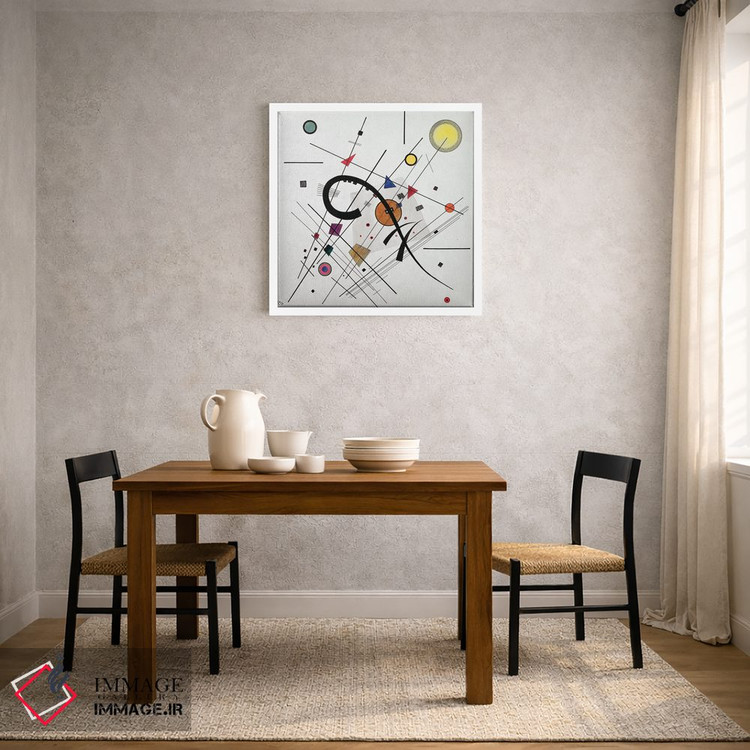 تابلو انتزاعی 1923,مربع خاکستری، ۱۹۲۳ اثر واسیلی کانباورسکی - D3W