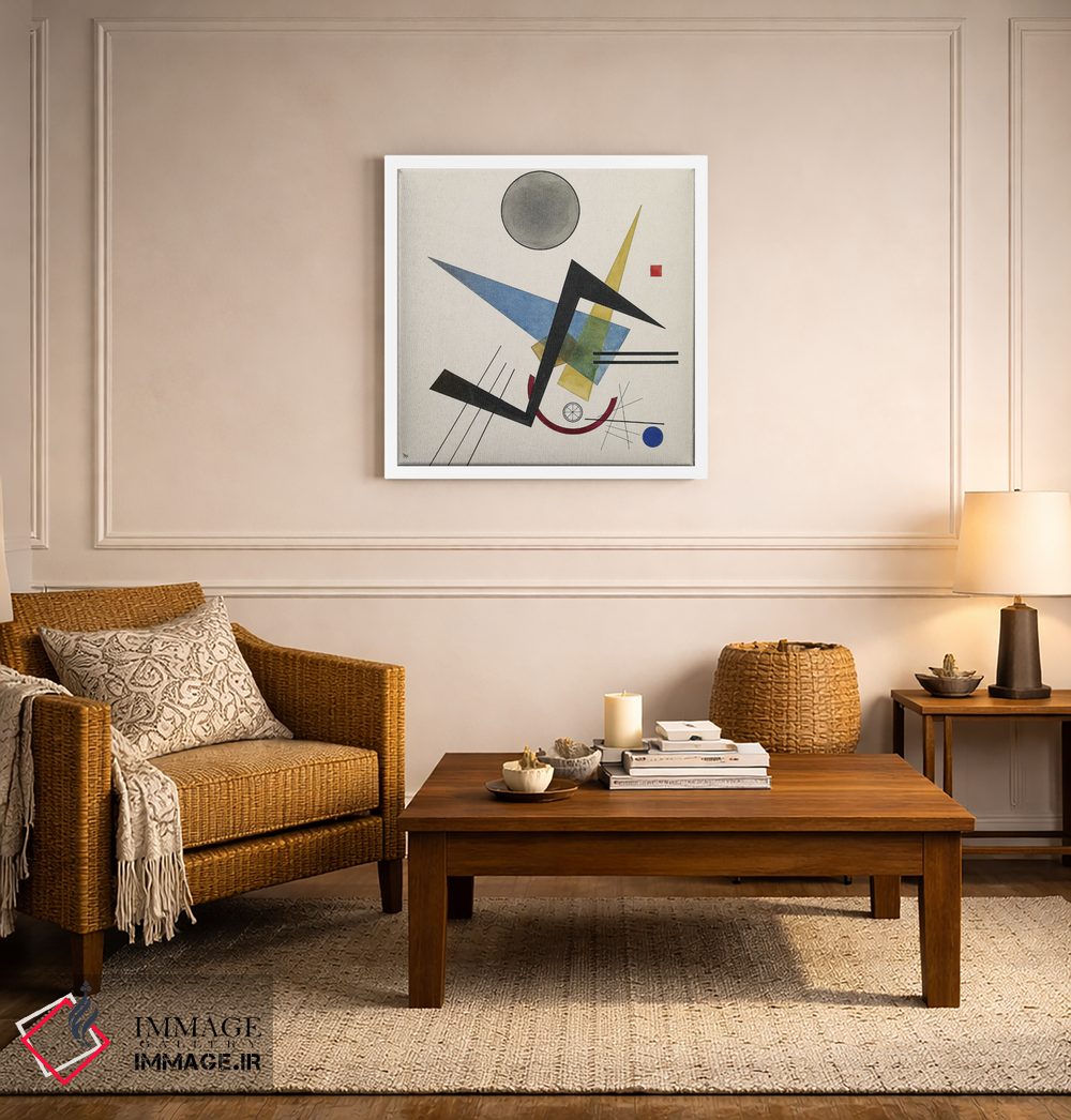 تابلو انتزاعی 1923,دایره خاکستری، ۱۹۲۳ اثر واسیلی کانباورسکی - D4W