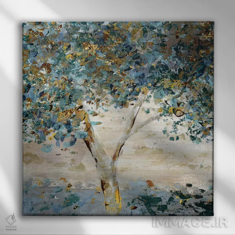 تابلو دکوراتیو شمه ای از گرگ و میش اثر کاترینا کراون - نمای روبهرو روی دیوار