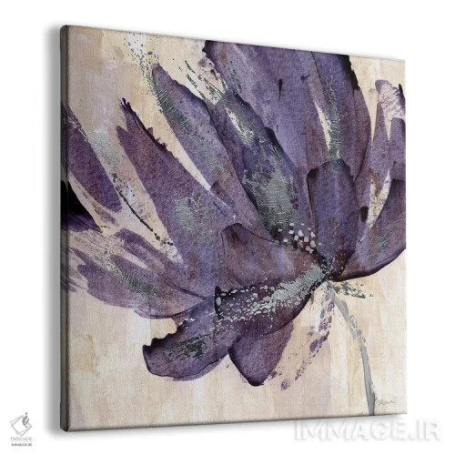 تابلو دکوراتیو گوهر بنفش اثر کاترینا کراون - نمای پرسپکتیو محصول