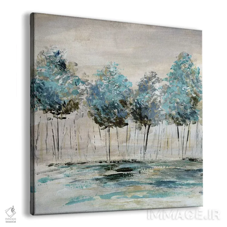 تابلو دکوراتیو رقص خطی اثر کاترینا کراون - نمای پرسپکتیو محصول