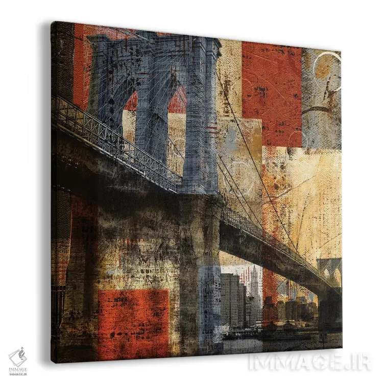 تابلو دکوراتیو پل بروکلین اثر کاترینا کراون - نمای پرسپکتیو محصول