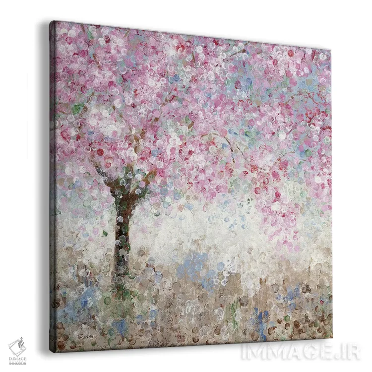تابلو دکوراتیو جشنواره شکوفه های گیلاس شماره ۱ اثر کاترینا کراون - نمای پرسپکتیو محصول