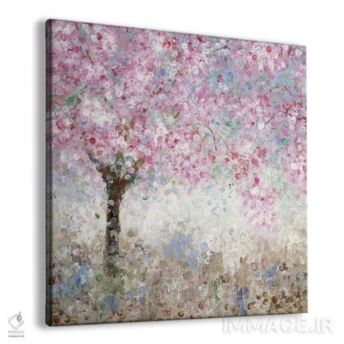 تابلو دکوراتیو جشنواره شکوفه های گیلاس شماره ۱ اثر کاترینا کراون - نمای پرسپکتیو محصول