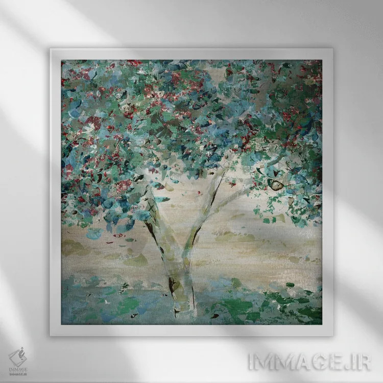 تابلو مدرن ادویه خانه روستایی اثر کاترینا کراون - نمای قابدار سفید