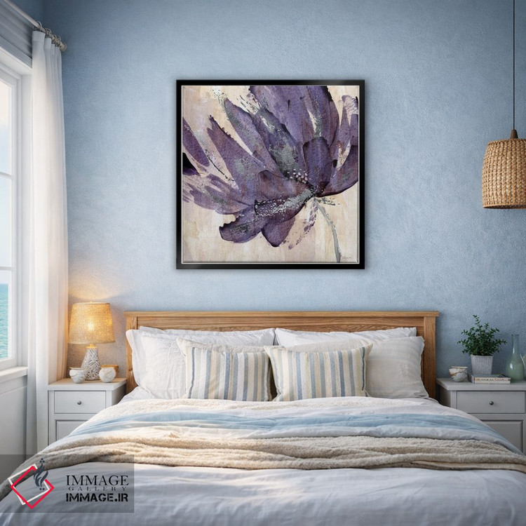 تابلو دکوراتیو گوهر بنفش اثر کاترینا کراون - D4B