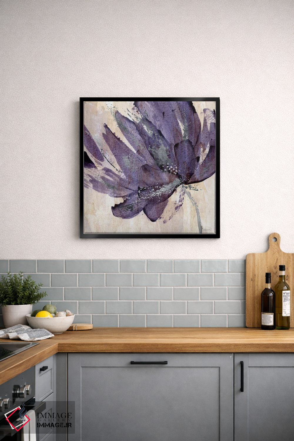 تابلو دکوراتیو گوهر بنفش اثر کاترینا کراون - D5B