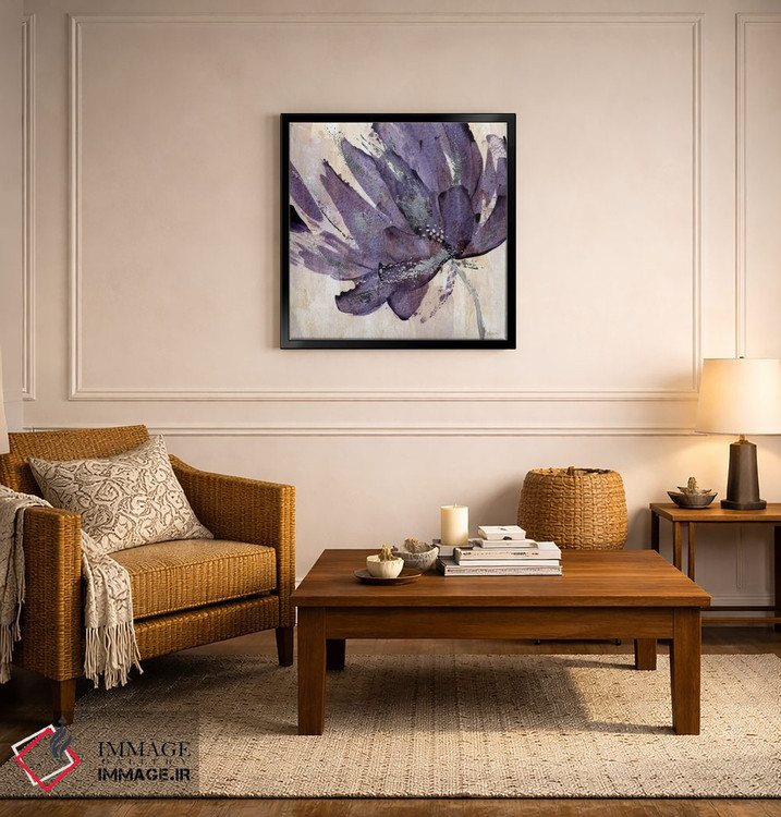 تابلو دکوراتیو گوهر بنفش اثر کاترینا کراون - D6B