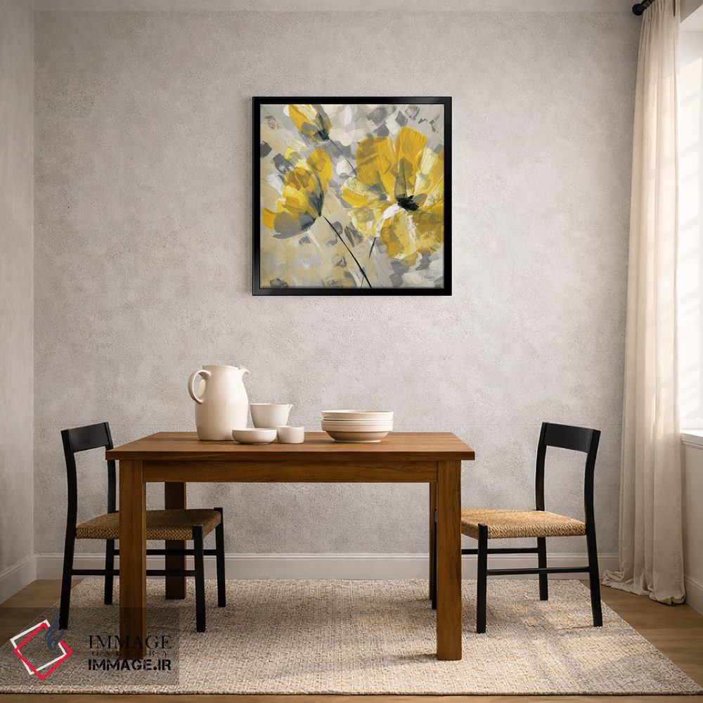 تابلو دکوراتیو شکوفه زرد شماره ۲ اثر کاترینا کراون - D3B
