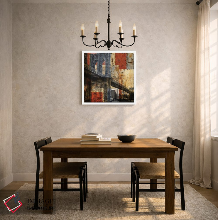 تابلو دکوراتیو پل بروکلین اثر کاترینا کراون - D3W