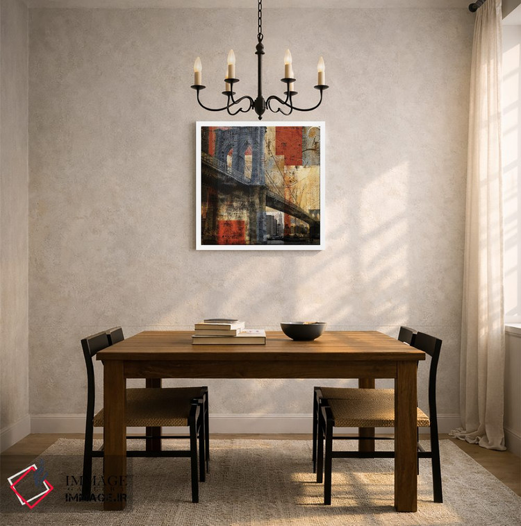 تابلو دکوراتیو پل بروکلین اثر کاترینا کراون - D3W
