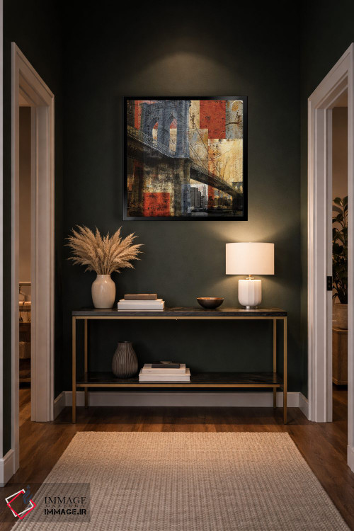 تابلو دکوراتیو پل بروکلین اثر کاترینا کراون - D5B