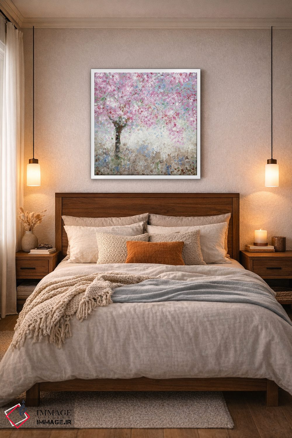 تابلو دکوراتیو جشنواره شکوفه های گیلاس شماره ۱ اثر کاترینا کراون - D6W