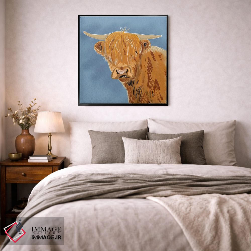 تابلو دکوراتیو گاو کوهستانی اثر کالی ویلسون - D3B