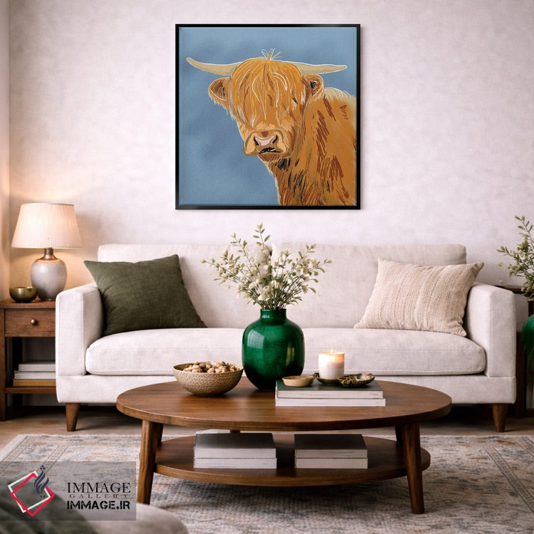 تابلو دکوراتیو گاو کوهستانی اثر کالی ویلسون - D2B