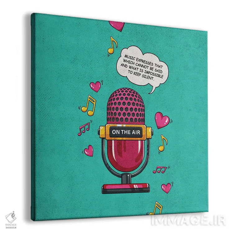 تابلو دکوراتیو خودت را ابراز کن اثر استر کی - نمای پرسپکتیو محصول